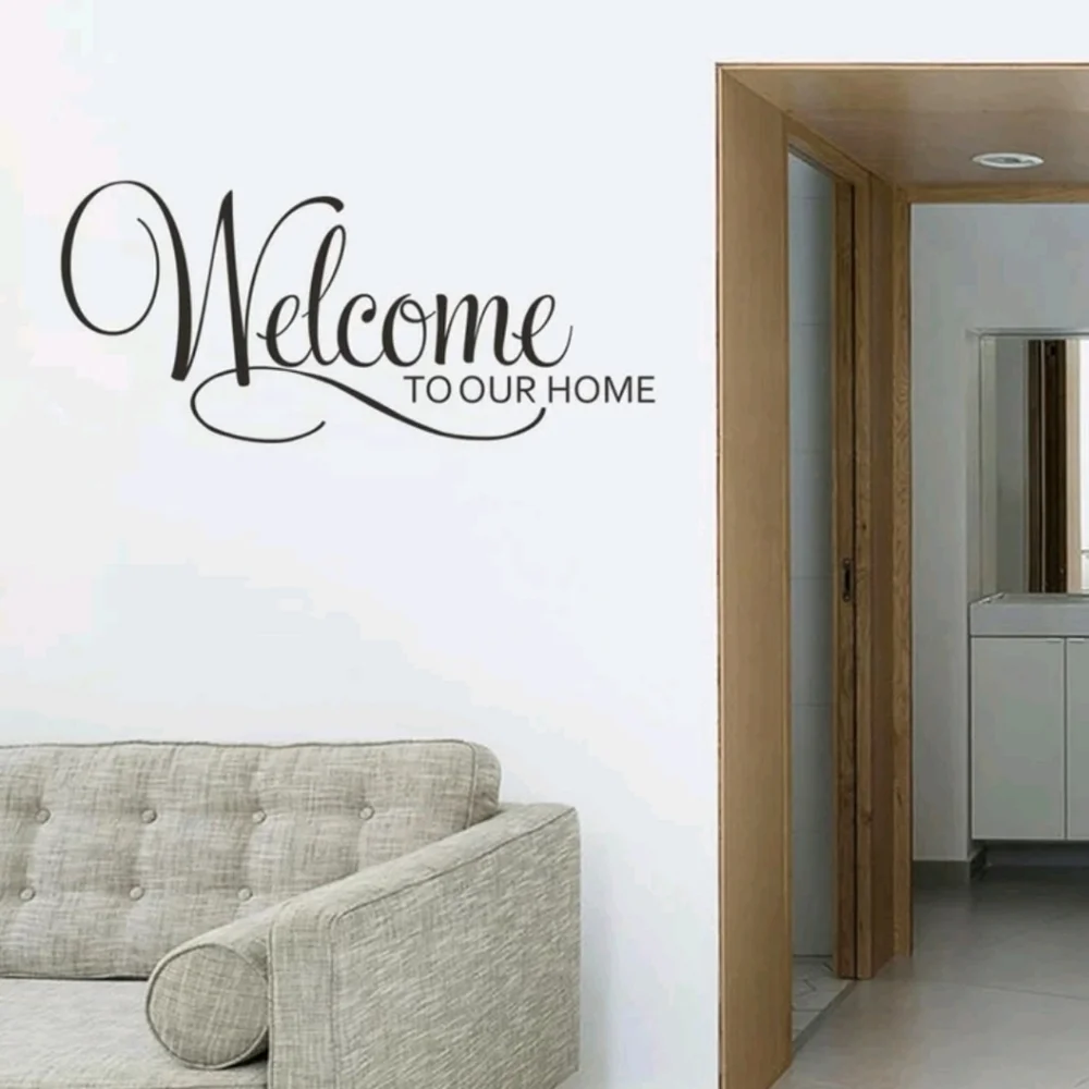 Welcome to Our Home Graphic Wall Sticker